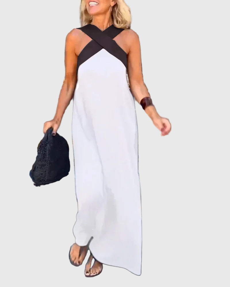 Elena | Robe Maxi Fluide et Élégante